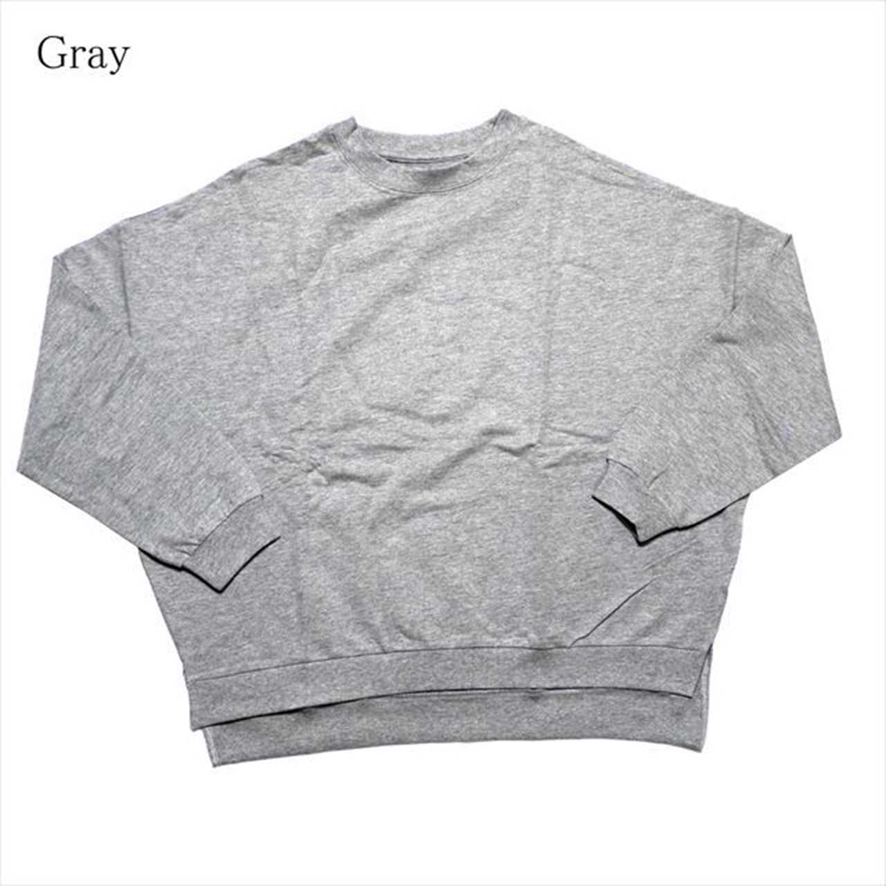 ドルマンスリーブスウェット　トレーナー　 秋冬　グレー