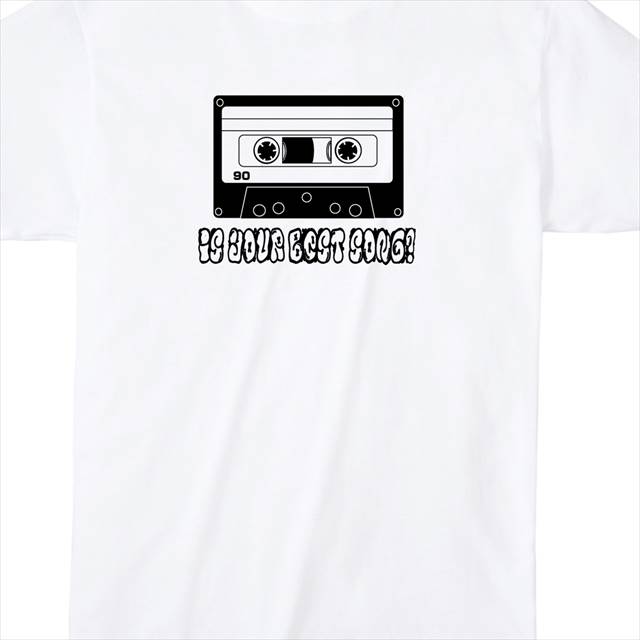カセットテーププリントtシャツ