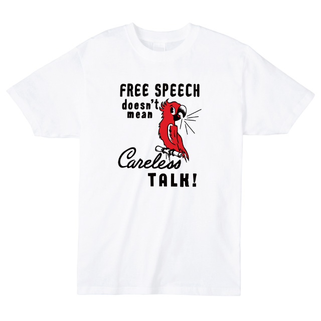 FREE SPEACH プリントＴシャツ　オリジナル オウム ファッション