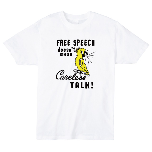 FREE SPEACH プリントＴシャツ　オリジナル オウム ファッション