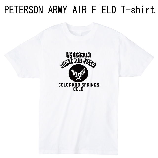 PETERSON ARMY AIR FIELD Tシャツ ミリタリー ロゴ