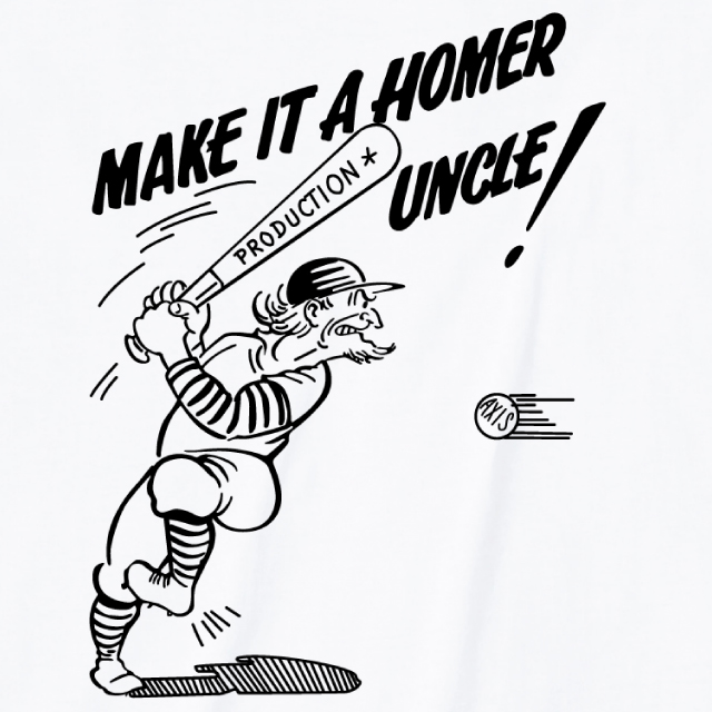 MAKE IT A HOMER UNCLE プリントＴシャツ