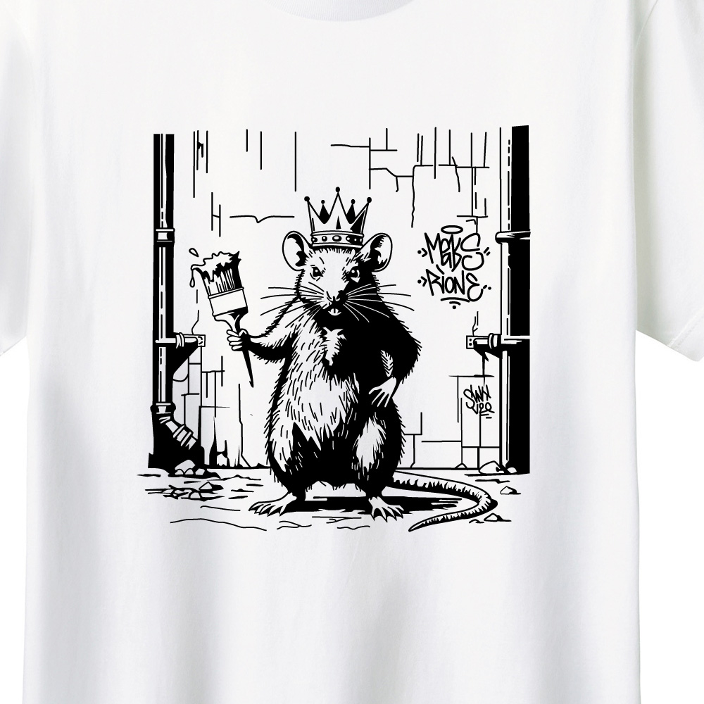 Graffiti KingプリントTシャツ