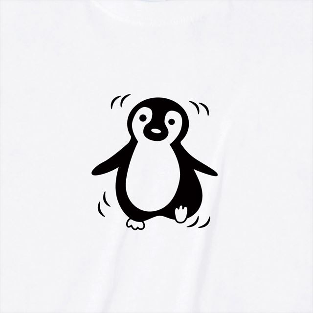 ペンギンプリントTシャツ　コットントートバック おもしろ レディース メンズ キャラクター 動物 アニマル