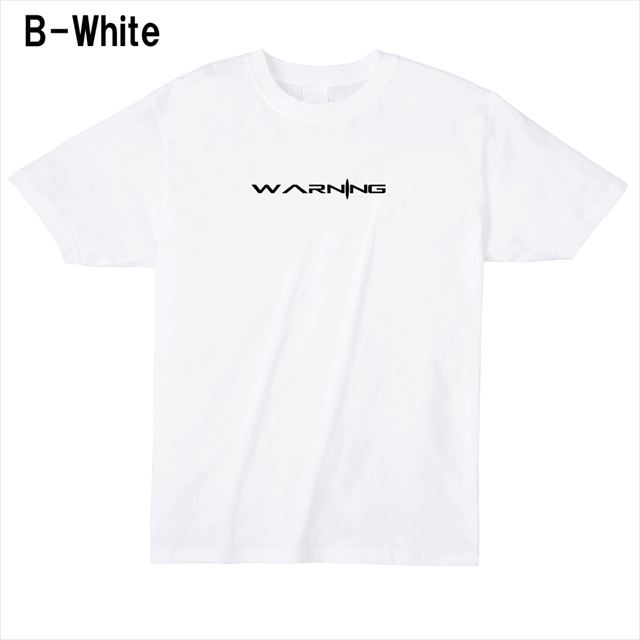 WARNINGロゴTシャツ トップス 半袖 英字 アメカジ オリジナル メンズ レディース　白