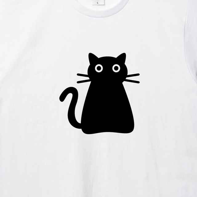 黒猫 プリントTシャツ 動物 可愛い メンズ レディース
