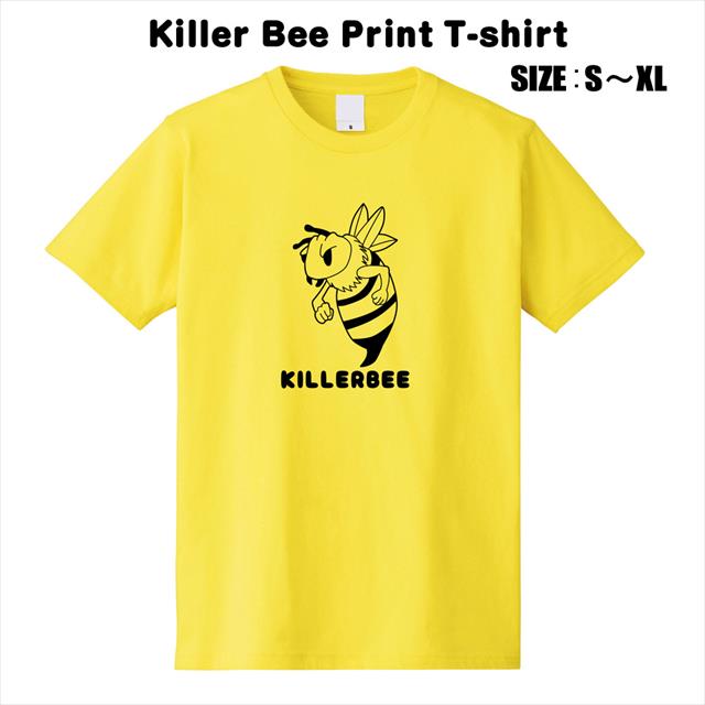 ミツバチ キラービー おもしろTシャツ プリントTシャツ