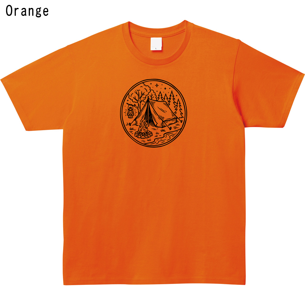 キャンプ プリントTシャツ イラスト アウトドア