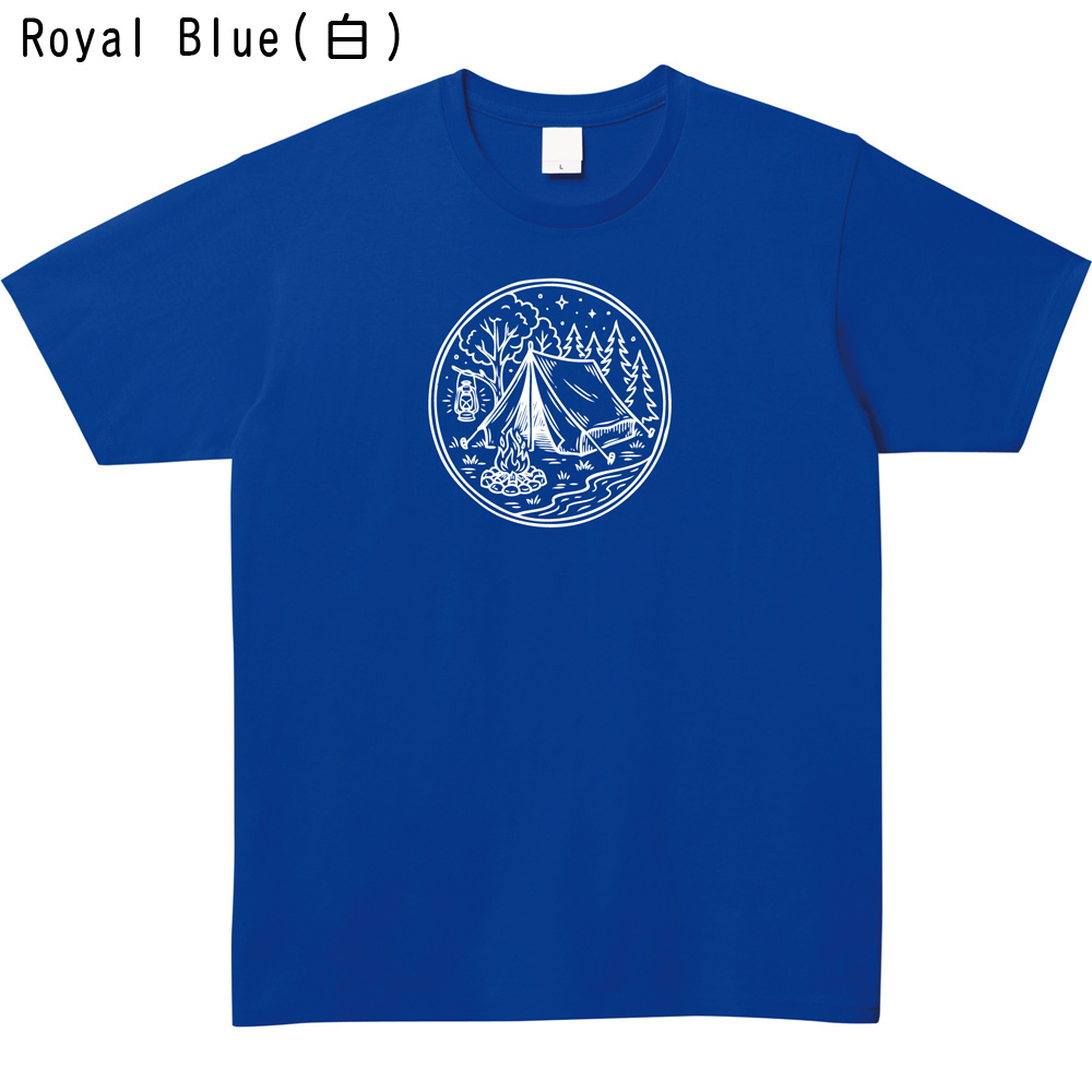 キャンプ プリントTシャツ イラスト アウトドア