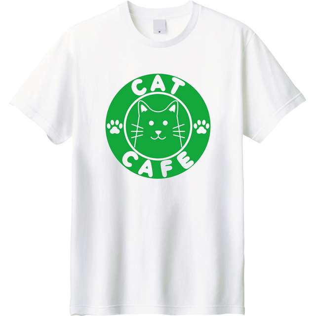猫カフェロゴTシャツ