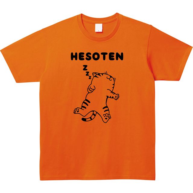 HESOTEN猫ロゴTシャツ