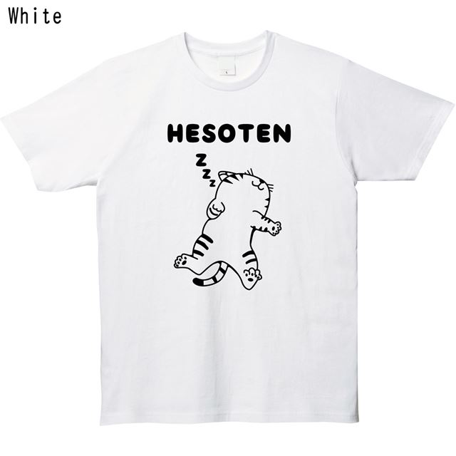 HESOTEN猫ロゴTシャツ