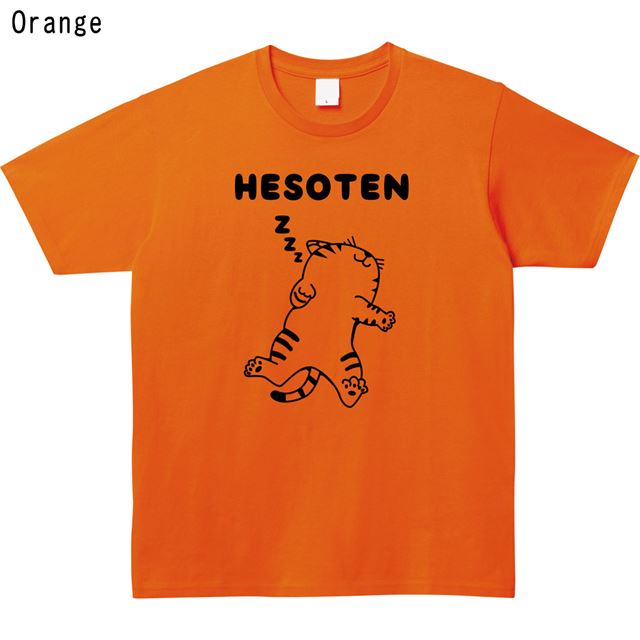 HESOTEN猫ロゴTシャツ