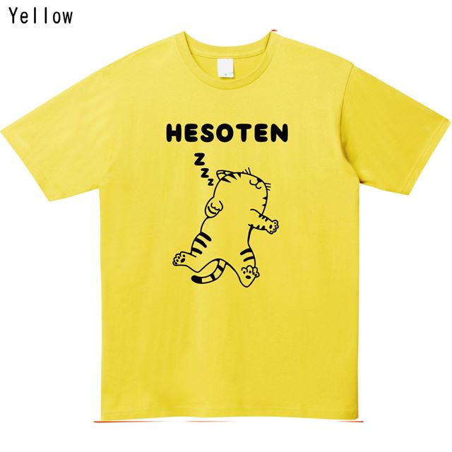 HESOTEN猫ロゴTシャツ