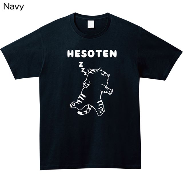 HESOTEN猫ロゴTシャツ