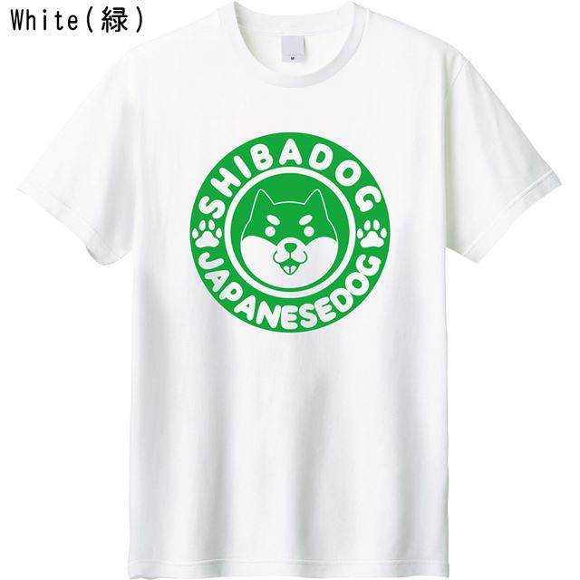 カフェ風柴犬ロゴTシャツ