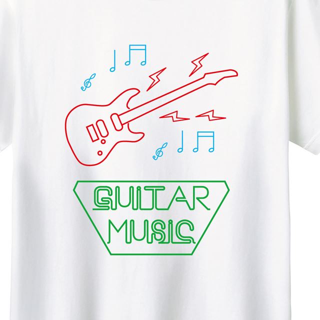 GUITARMUSICロゴTシャツ