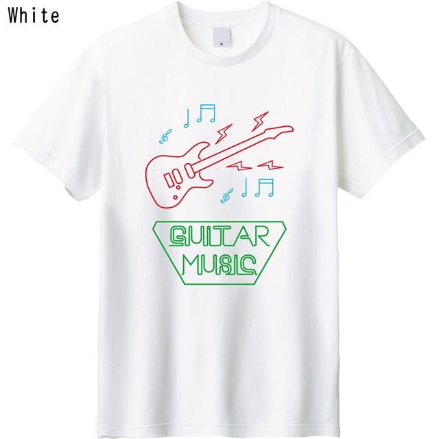 GUITARMUSICロゴTシャツ