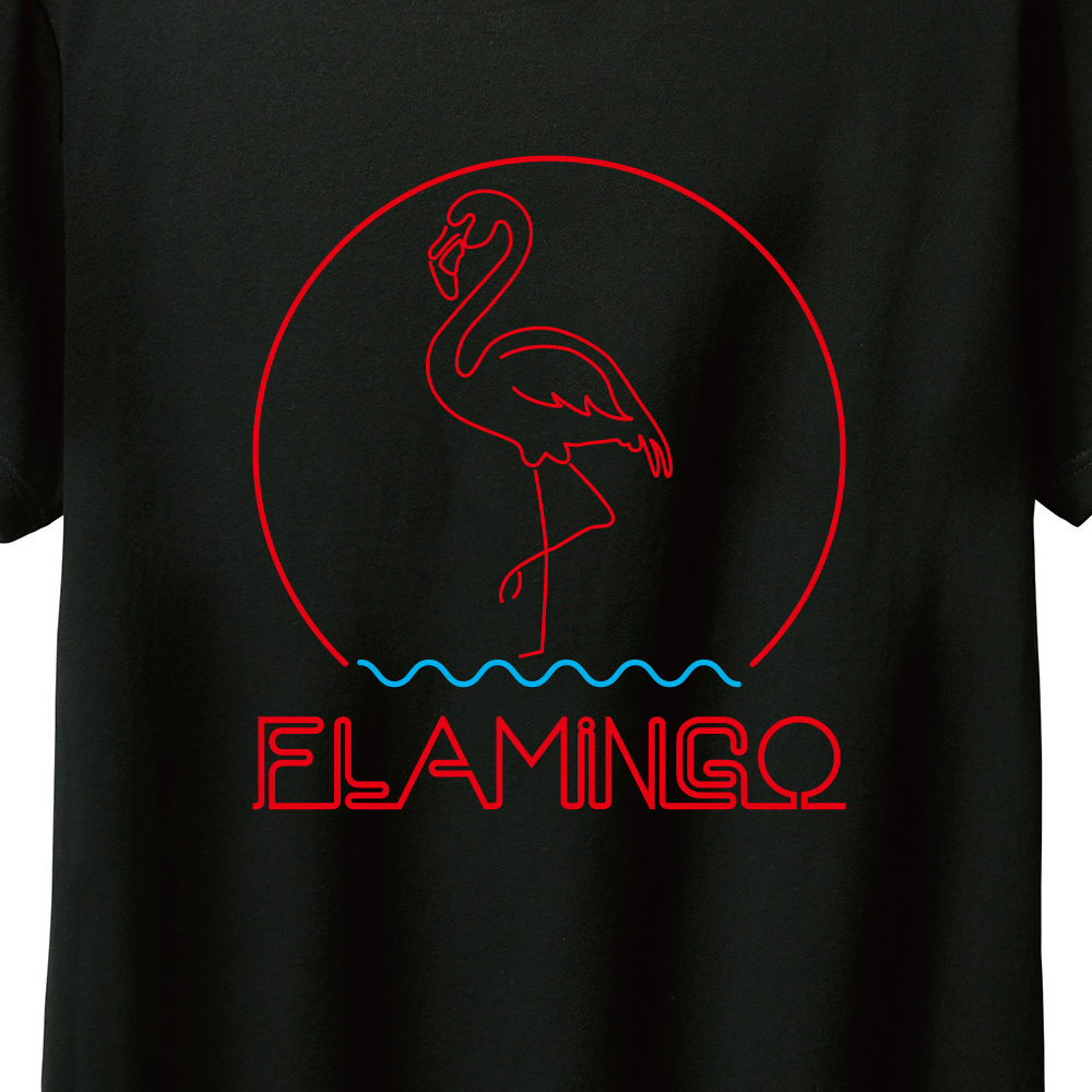 flamingoロゴTシャツ