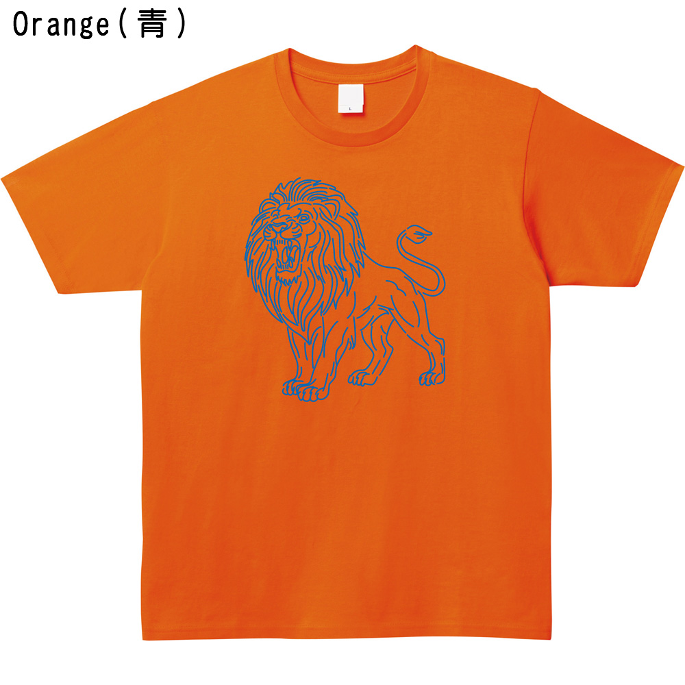 ネオンサイン風ライオンロゴTシャツ