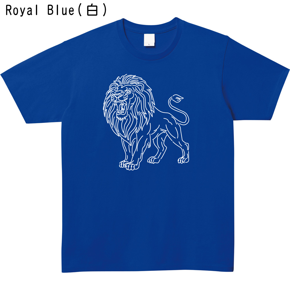 ネオンサイン風ライオンロゴTシャツ
