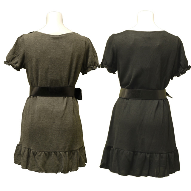 バタフライスリーブレースワンピース