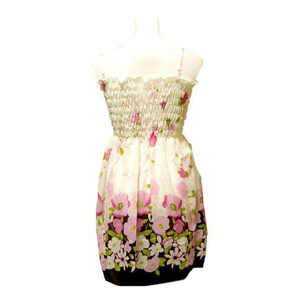 花柄 チュニック ノースリーブ 夏