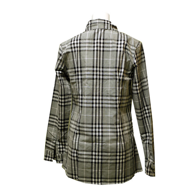 チェック柄ティアードフリルフェミニンシャツ